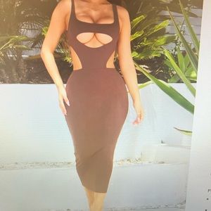 Eva Snatched Midi Dress